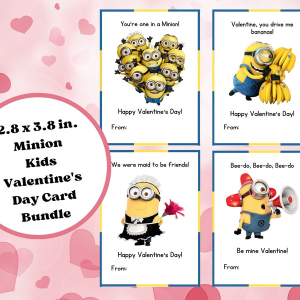 Minion Valentine - Etsy