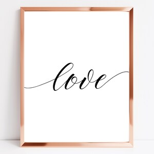 Love | Valentine Print | Love Print | Wall Art | Wall Decor | Minimalist Print | Digital Download | Digital Print