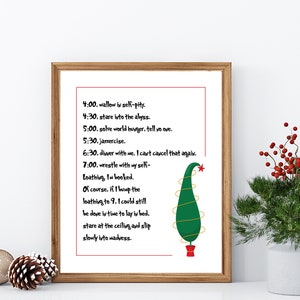 The Grinch List | Grinchmas | Christmas decor | Holiday prints | Christmas prints | Christmas decorations | Winter wall art | Digital Print