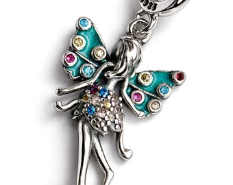 Sterling Silver Butterfly Fairy Charm – Pandora Compatible Magical Jewelry Gift