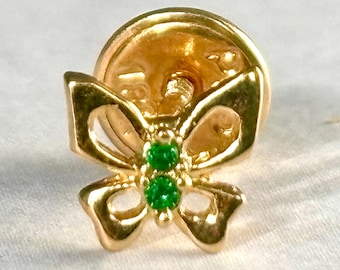 18K Solid Gold Butterfly Stud | Minimalist Single stud with Screw Back | Mismatched & Stackable | One Piece | Symbol of transformation