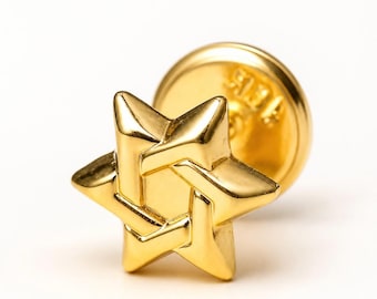 Kolczyki w kształcie gwiazdki z litego złota 18K | Minimalistyczny pojedynczy sztyft ze śrubką | Niedopasowane i nadające się do noszenia w stosie | Jednoczęściowe