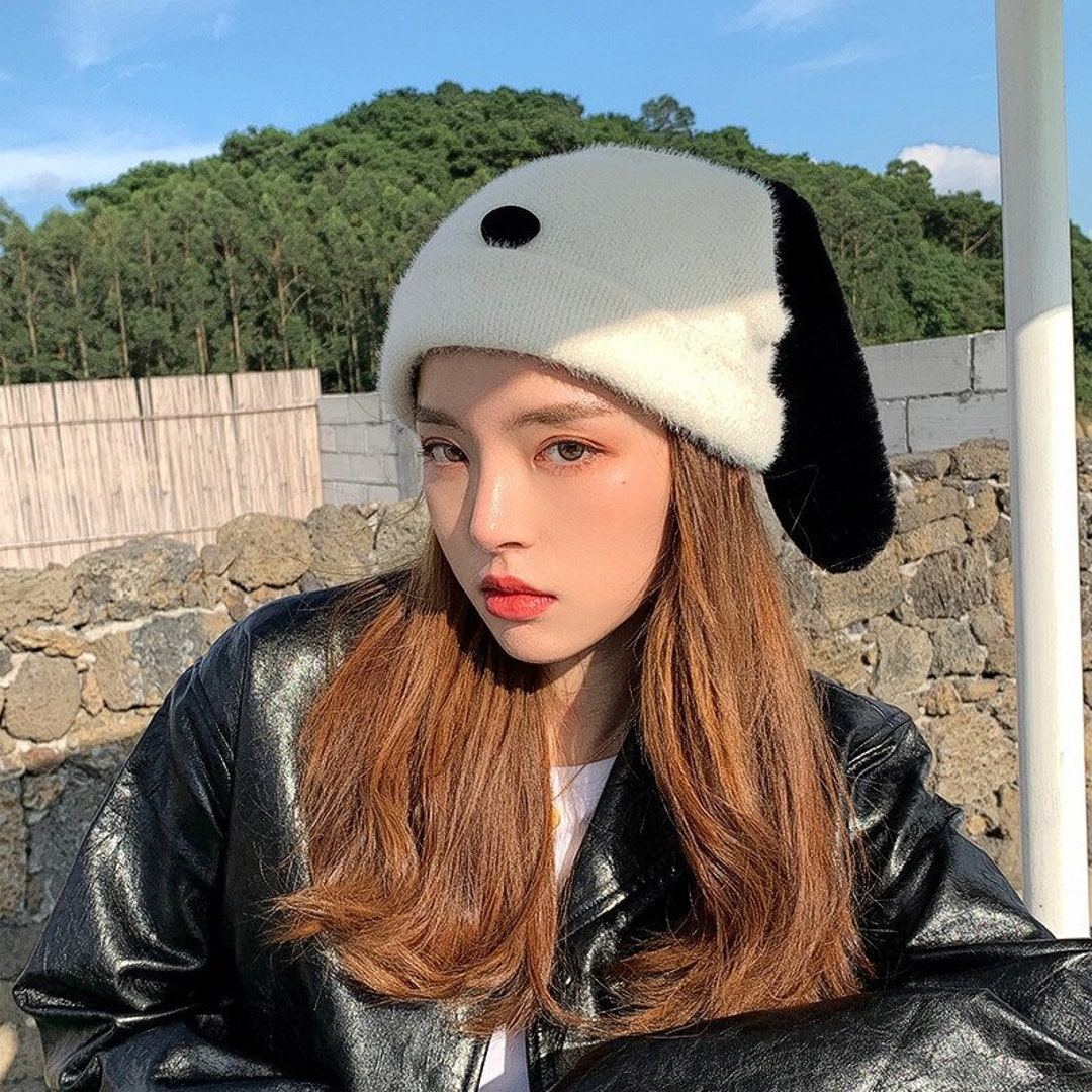 Fashionable Big Dog Ear Hat for Winter Warm and Soft Beanie Etsy