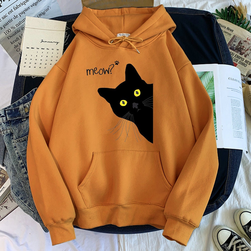 Cute Cat Hoody Etsy Singapore