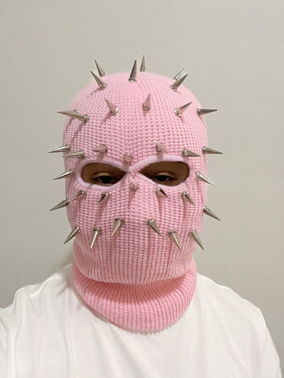 Spike Ski Mask Hip Hop Metal Style Balaclava Ski Mask With Metal  Accessories 2-hole Mask Punk Style Balaclava 