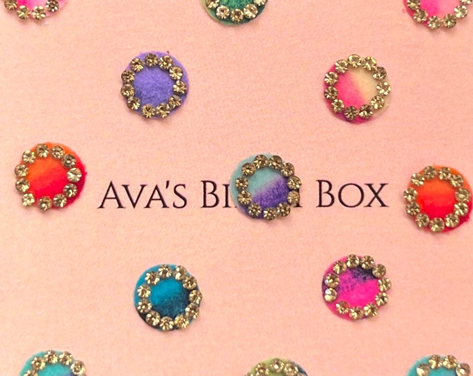 Avas Bindi Box Ombré Bindis Party Wedding Gift Bag Boxes Etsy