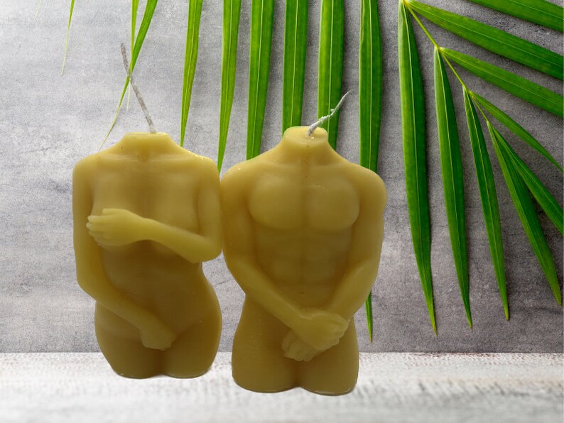 Body Candles Male Female Decor Bee Wax Handmade Etsy