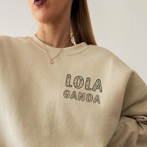 Lola Ganda Sweatshirt, Gift for Filipino Grandma, New Grandma Sweatshirt, Lola Gift, Gift for Grandmother, Shirt for Lola, Gift for Filipina