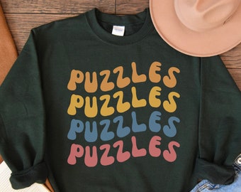 Puzzle Sweatshirt, Puzzle Gifts, Gift for Puzzle Lover, Jigsaw Puzzle Sweatshirt, Puzzle Shirt, Jigsaw Puzzle Lover Gift, Puzzle Master Gift