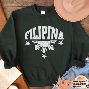Filipina Pride Sweatshirt: Filipino Heritage Crewneck