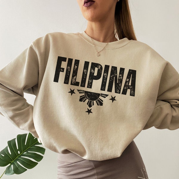 Filipina Sweatshirt, Pinoy Pride Sweatshirt, Pinay Sweatshirt, Filipino Shirt, Filipina Gift, Filipina Wife, Filipino Wife Gift, Philippines