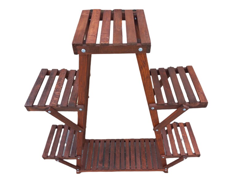 Wood Plant Stand Flower Pot Stand Handmade Stand Plant Etsy