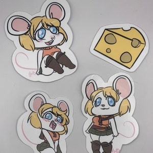 Moushley - Mouse Ashley - Vinyl Sticker - Laptop Decal