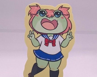 Cosplay Anime Frog Vinyl Sticker - Laptop Decal