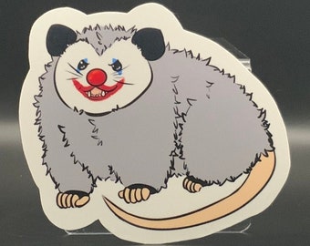Joker Opossum Vinyl Sticker - Laptop Decal