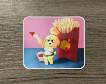 Isa French Fries Laptop Decal Vinyl Sticker