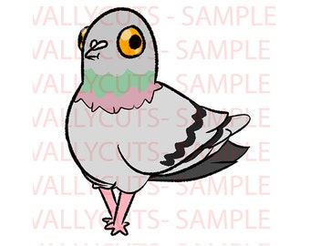 Pigeon Downloadable Print PNG Image Ready to Print Sticker Art Merch