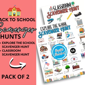 Classroom Scavenger Hunt | Back to School Scavenger Hunt | Scavenger Hunt for School | Scavenger Hunts School | Classroom Activity