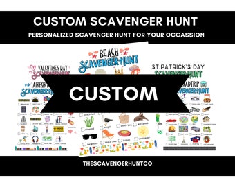 Personalized Scavenger Hunt | Custom Scavenger Hunt | Scavenger Hunt for Kids