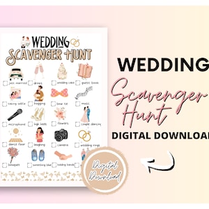 Hochzeits-Schnitzeljagd für Kinder | Hochzeit Ich Spionage Spiel für Kinder | Hochzeitsspiele für Kinder | Hochzeit Schatzsuche für Kinder