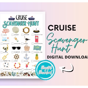 Cruise Scavenger Hunt | Cruise Game | Cruise Essentials | Cruise Printable | Cruise Treasure Hunt for Kids | Cruise Activity | Family Cruise