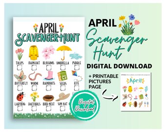 Spring Scavenger Hunt | Spring Printable Game | Spring Classroom Activity | Kids Spring Party Game | Spring Printable | Spring Activity