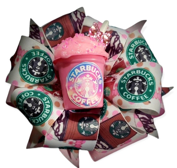 Details about   Beautiful Handmade Starbucks Hairbow Large 