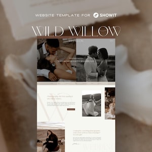Showit Website Template: Editorial Design for Photographer