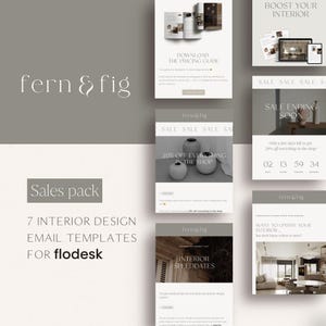 Flodesk email templates for Interior Designers | Sales Flodesk email templates | Interior Designer email templates | Flodesk sales funnel