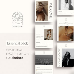 Minimal Flodesk email templates | Aesthetic clean Flodesk email templates | Essential newsletter email templates for Flodesk