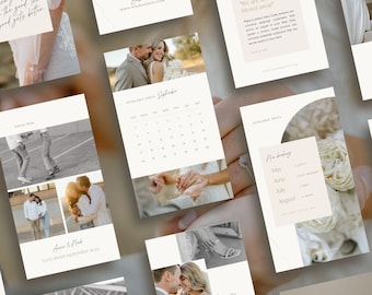 Neutral Instagram Story Templates for Photographers (Canva)