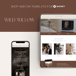 Showit Shop Page template, Luxury Showit Webshop Template, Elegant Showit Add-on, Showit Preset Shop Template, Ecommerce, Showit Shopify