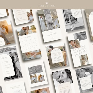 Neutral Instagram Post + Story Templates for Canva | Organic Instagram Posts + Stories | Neutral Photographer Social Media Templates Canva