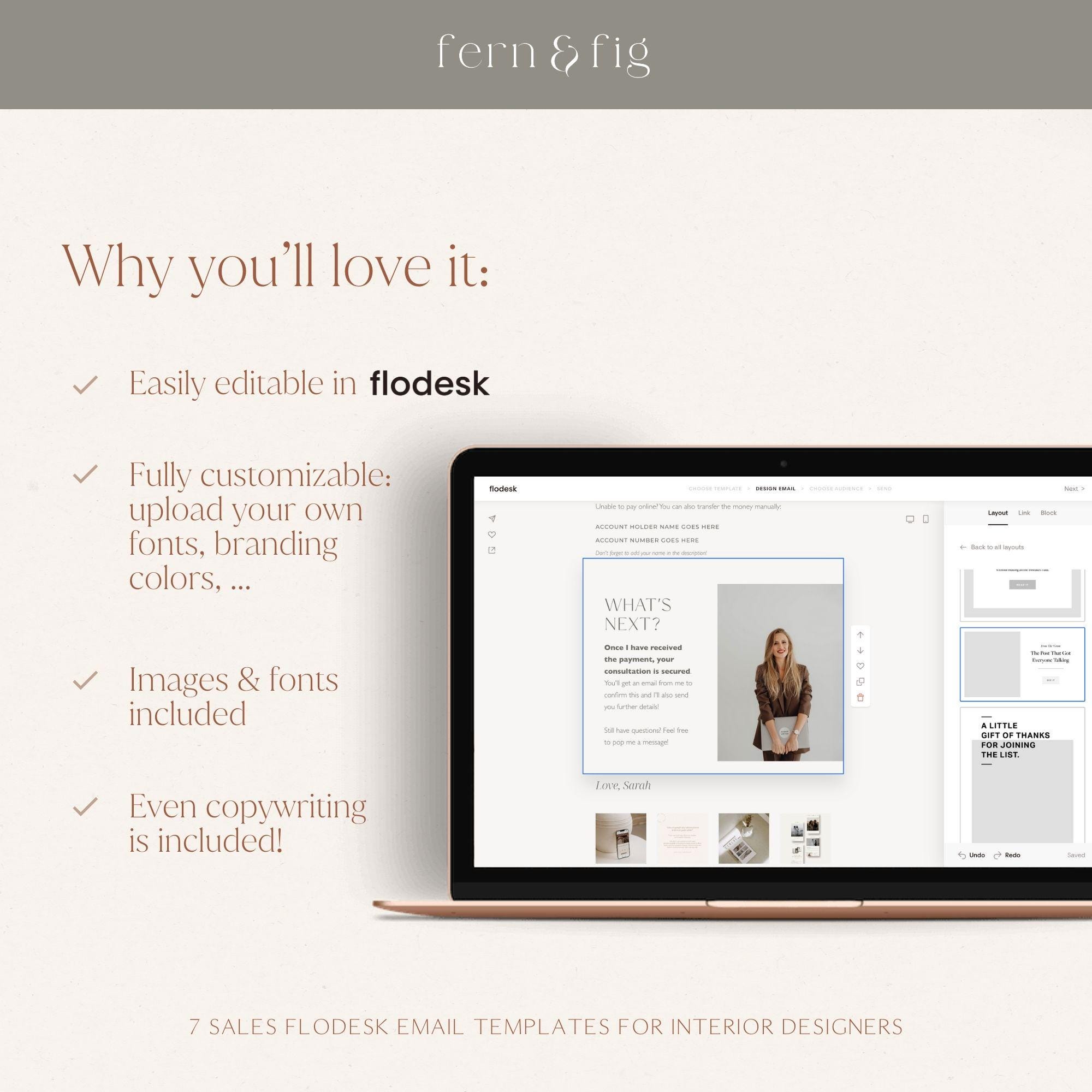 Flodesk Email Templates for Interior Designers Sales Flodesk Email ...