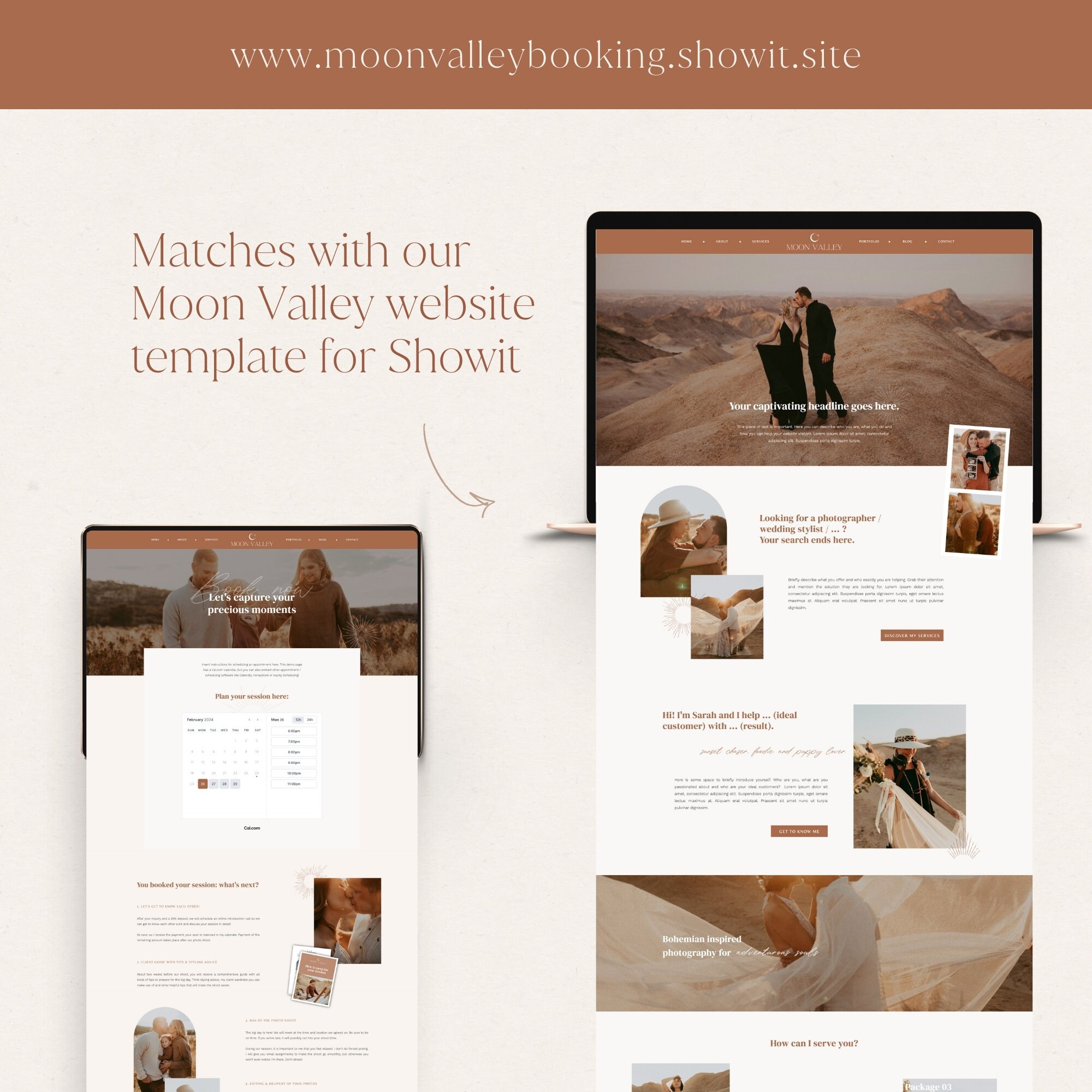 Boho Showit Booking Page Template Appointment Scheduling Page Template Boho Showit Booking Page Template Appointment Scheduling Page Template