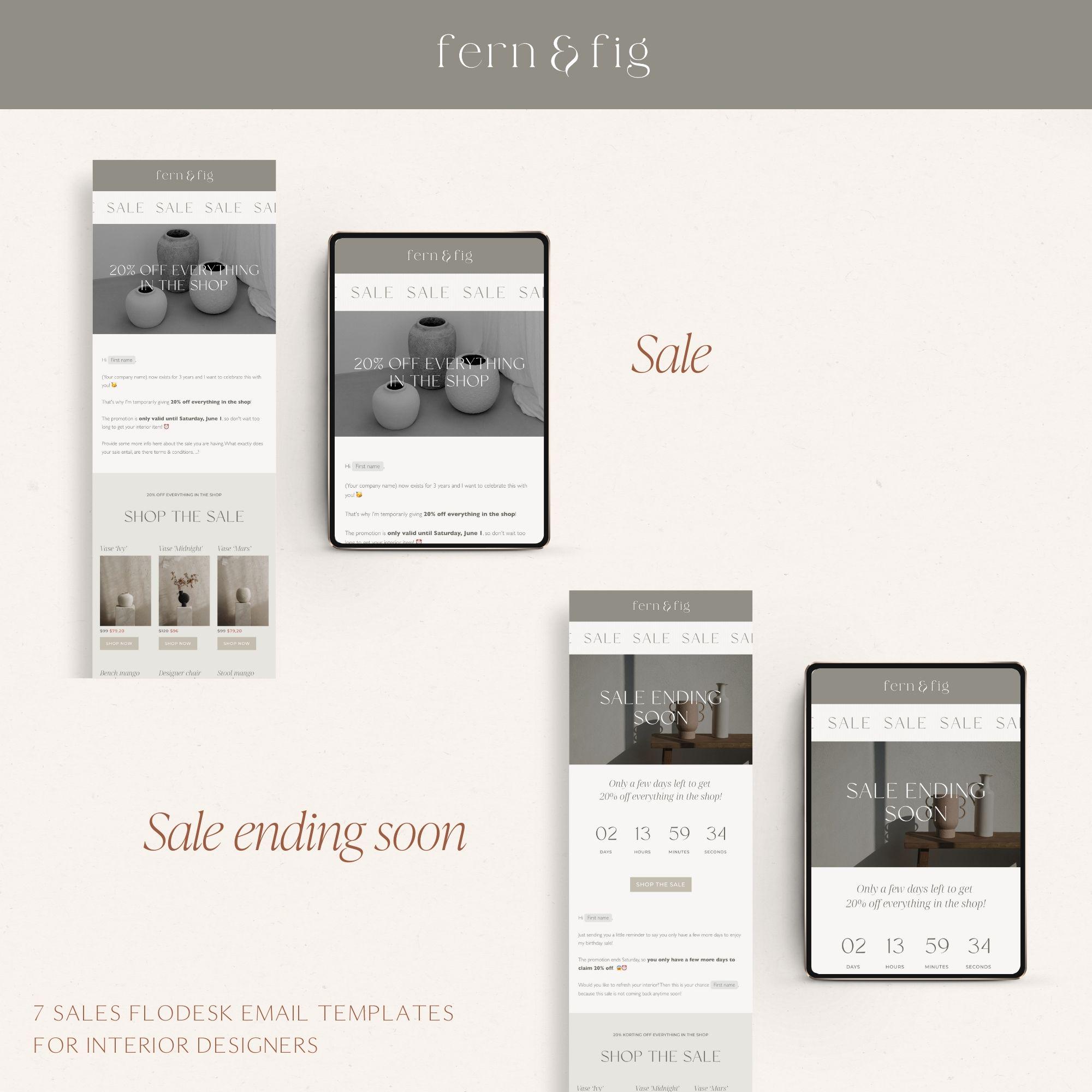 Flodesk Email Templates for Interior Designers | Sales Flodesk Email ...