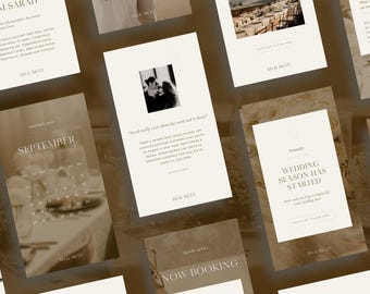Wedding Photographer Instagram Story Templates | Canva Social Media (Digital Download)