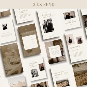 Wedding Photographer Instagram Templates: Canva Posts & Stories (Digital Download)