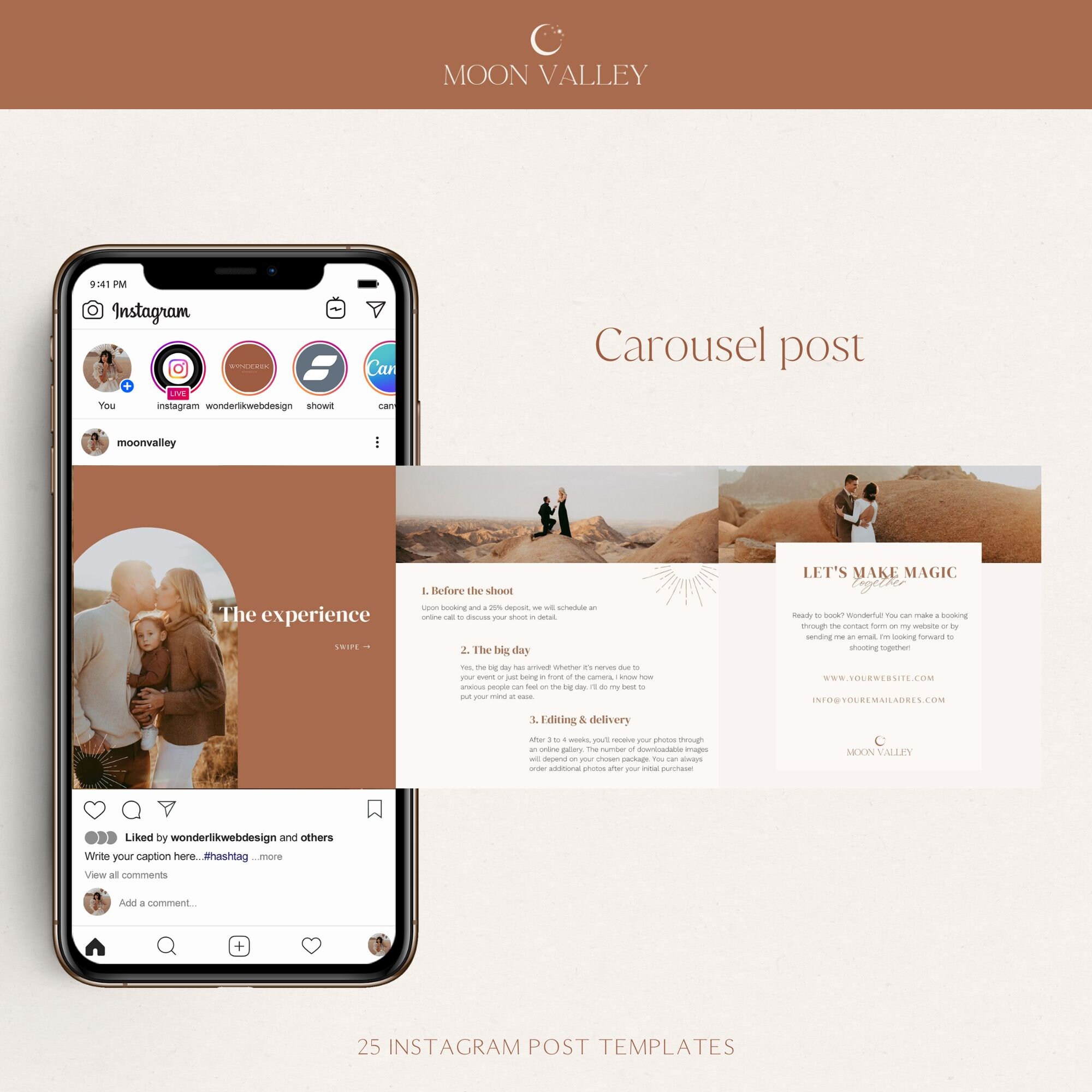 Instagram Post Templates for Canva Photographer Instagram Templates ...