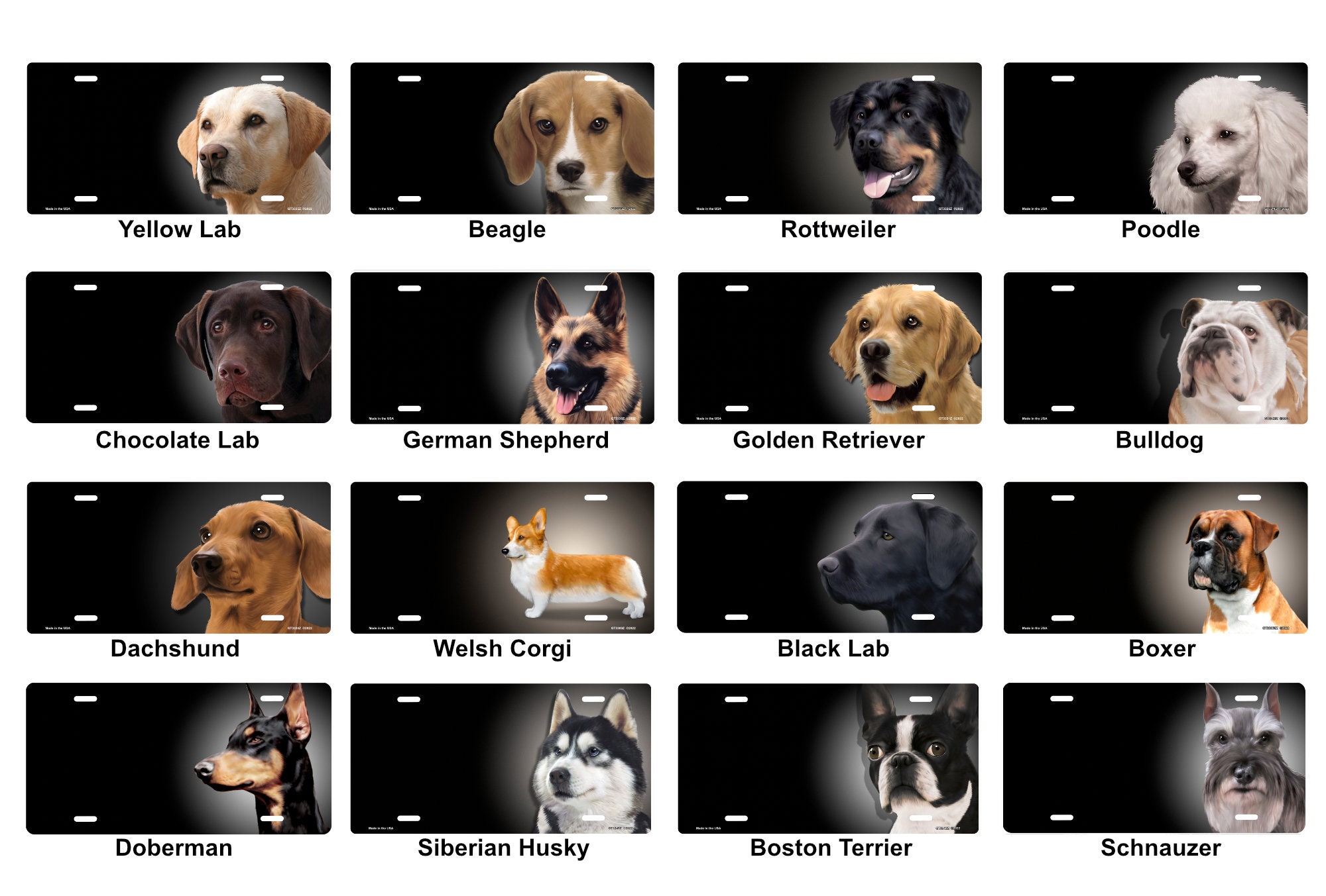 Personalized Dog License Plates, Add Your Text, Aluminum Novelty