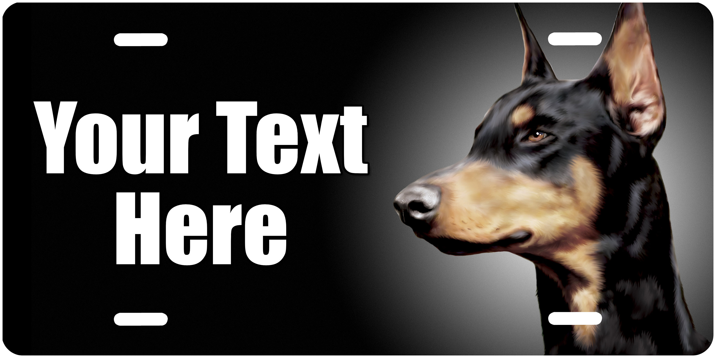 Personalized Dog License Plates, Add Your Text, Aluminum Novelty