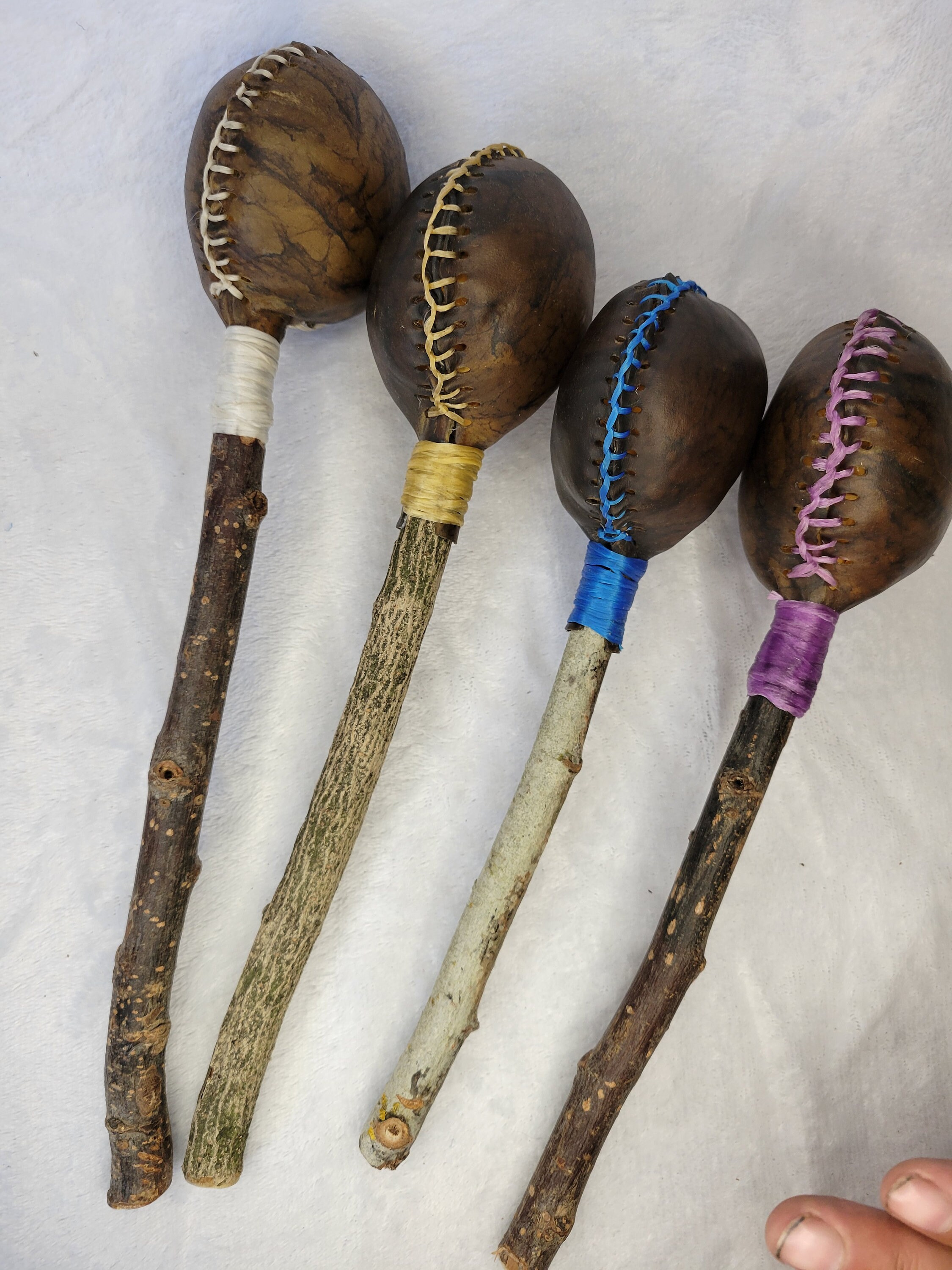 Small Pixel Rattle Custom Made Small Sized Horse Rawhide Rattles - Etsy