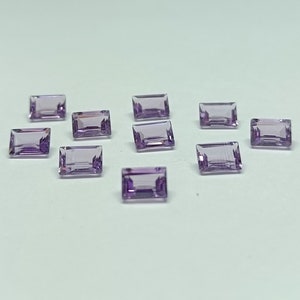 Natural Amethyst Faceted Octagon Gemstone 5×7MM For Jewelry Making Items Natural Loose Gemstone.