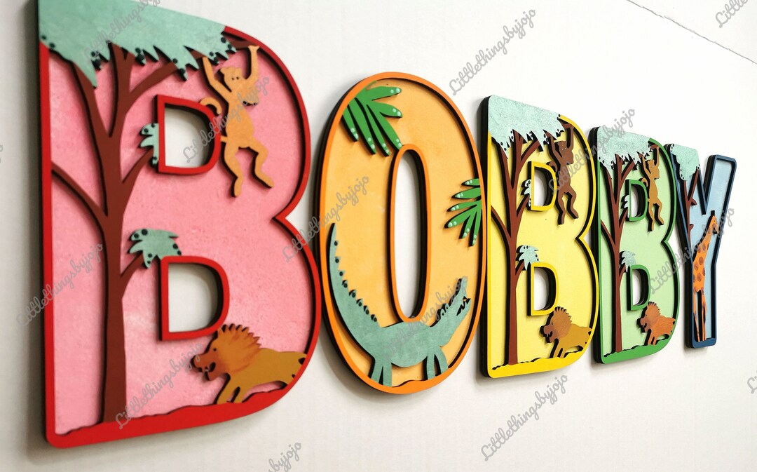 Safari Themed Letters Animal Letters Animal Alphabet - Etsy UK