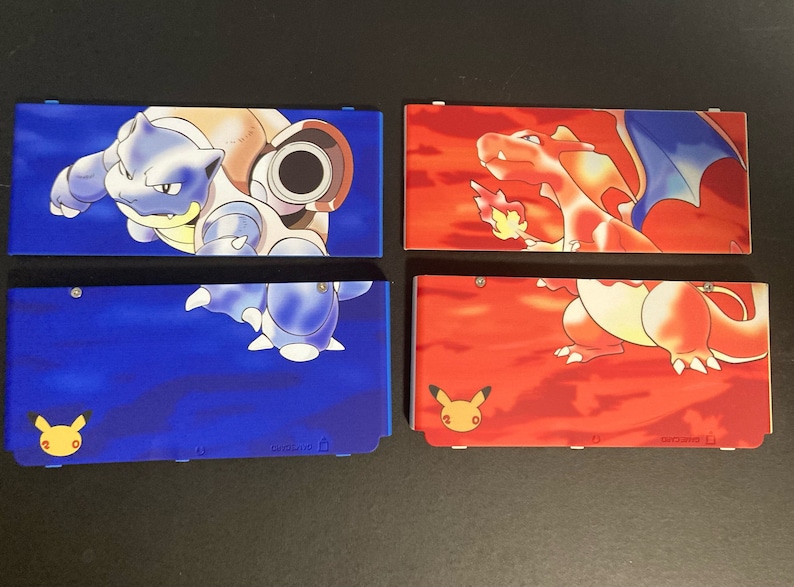 New Nintendo 3DS Pokemon Red & Blue 20th Anniversary Charizard Etsy