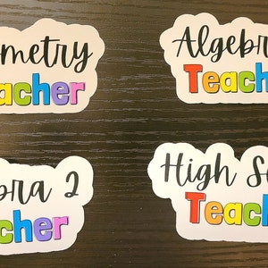 Custom Teacher Vinyl Sticker