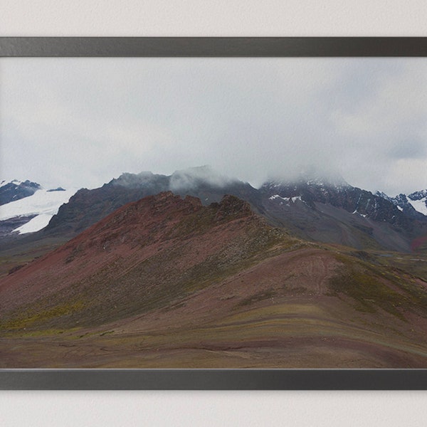 TRAVEL Photography | LANDSCAPE Peru | Rainbow Mountains | Coudy Day | Travel Lovers | Wall Decor