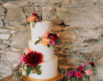 Custom Wire Wedding Cake Topper: Mr & Mrs Keepsake