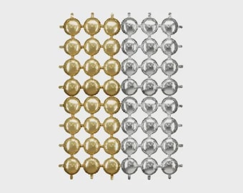 Metallic Foil Balloon Backdrop Grid | Double-Sided Round Gold & Silver Photo Booth Background, Luxury Wedding Party Selfie Corner Decor