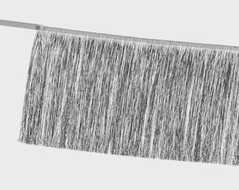 Metallic Fringe Garland – Gold Silver Tassel Backdrop, Hollywood Glam Party Streamer